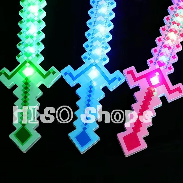 ดาบพิกเซลมายคราฟมีไฟ LED เปิดปุ๊บ สนุกปั๊บ! ของเล่นที่พร้อมให้ลูกน้อยออกผจญภัยได้ทันที 4