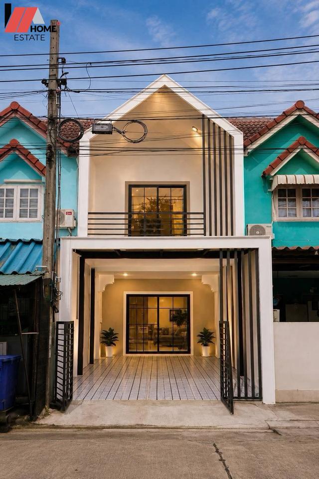 หมู่บ้านพร้อมจิตร ซอยกันตนา - บางใหญ่ หน้าสวน หลังติดทุ่งนา ลมดี วิวธรรมชาติ 2