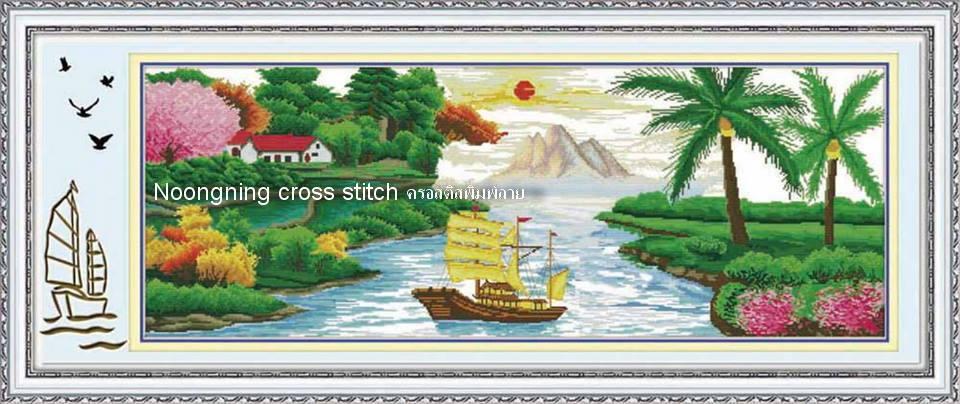 ร้าน Noongning Cross stitch ครอสติสพิมพ์ลาย จำหน่ายอุปกรณ์ครอสติส ภาพติดเพชร1890 7