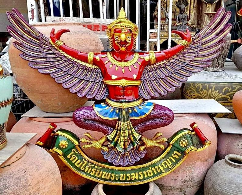 พญาครุฑองค์ใหญ่ ครุฑธนาคารเก่า ขนาด130ซม