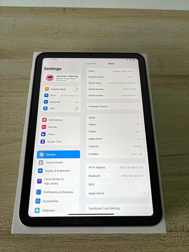 ปล่อยต่อ Ipad mini 6 64GB (wifi+cellular)  2