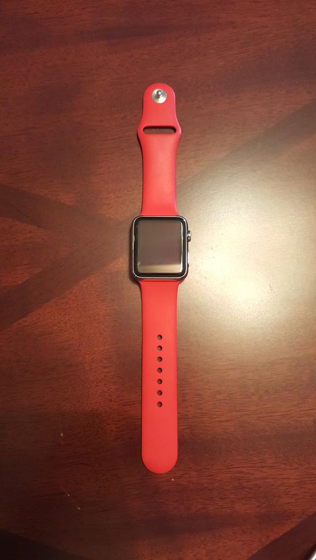 รูปหลัก ขาย Apple Watch   42 mm SS Red Sport  พร้อมสาย Model  A1554 