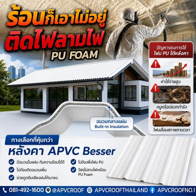 บ้านร้อนจนอยู่ไม่ได้ คิดจะติด PU Foam แต่ยังกังวลเรื่องไฟไหม้หรือสัตว์กัดแทะอยู่ใช่ไหม?