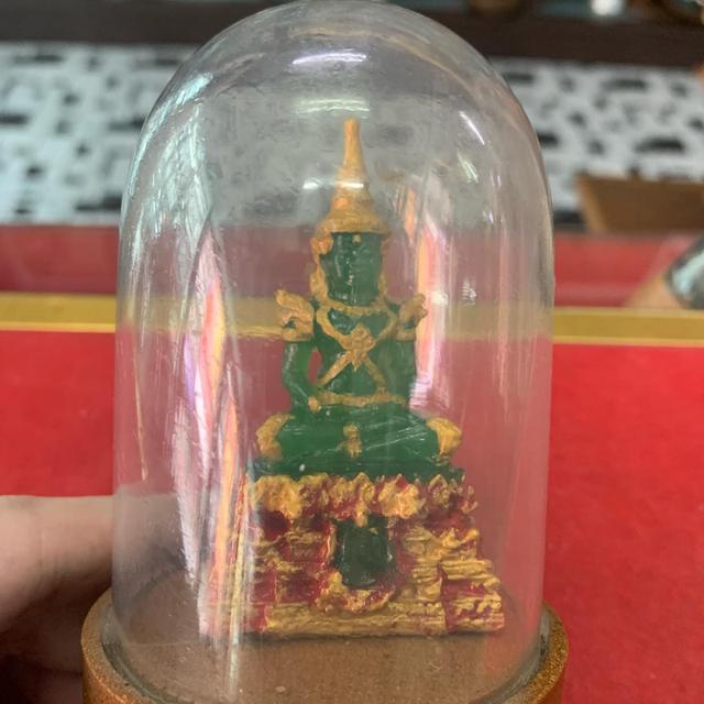 พระแก้ว พร้อมครอบแก้วฐานไม้ 4