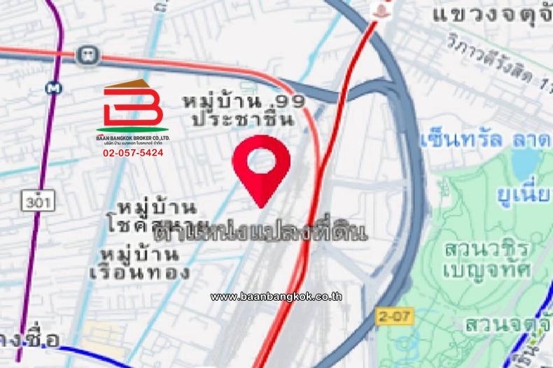 ที่ดินเปล่า เนื้อที่ 7-2-67 ไร่ ซอยประชาชื่น 4 แยก 1-4, ใกล้สถานีขนส่งสายเหนือ ถนนวิภาวดี แขวงบางซื่อ เขตบางซื่อ 11