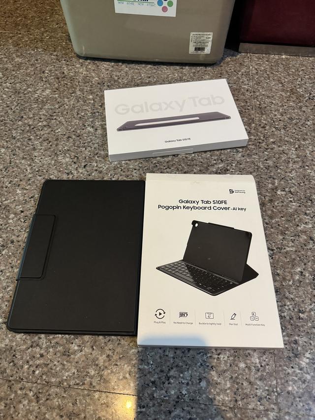 ขายSamsungTabS10FEสีGray128กิ๊กสูนTrueยกกล่องของแถมคีย์บอรดใหม่กริปใช้งานดีทุกๆฟังชั่นประกันปีหน้าถูกๆ 8