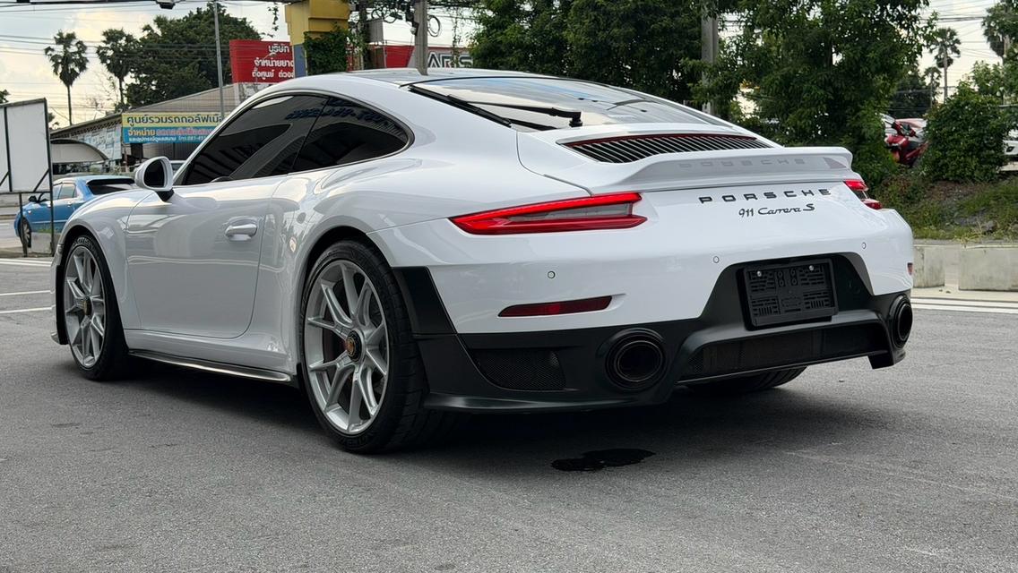 (แจ้งรหัสรถ KPV53) 2017 Porsche 911 Carrera S (991.2) สีเหลือง wrap สีขาว รูปที่ 15