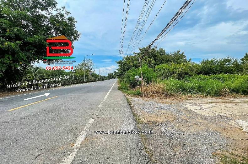 ที่ดินเปล่า ซอยเฉลิมกิจ (เลียบคลอง12) เนื้อที่ 200 ตร.ว ใกล้มัสยิดอิกอมาตุ้ล ตำบลหนองสามวัง อำเภอหนองเสือ ปทุมธานี 9