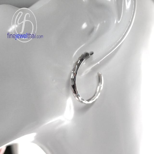 Finejewelthai ต่างหูห่วง ต่างหูเงินแท้925 E107300 รูปที่ 2