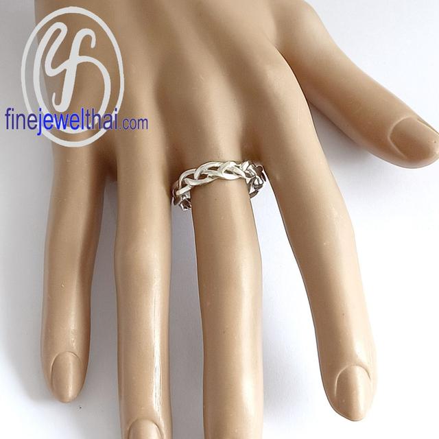 Finejewelthai แหวนคู่ แหวนสาน เงินแท้925 - R1389_9000 รูปที่ 4