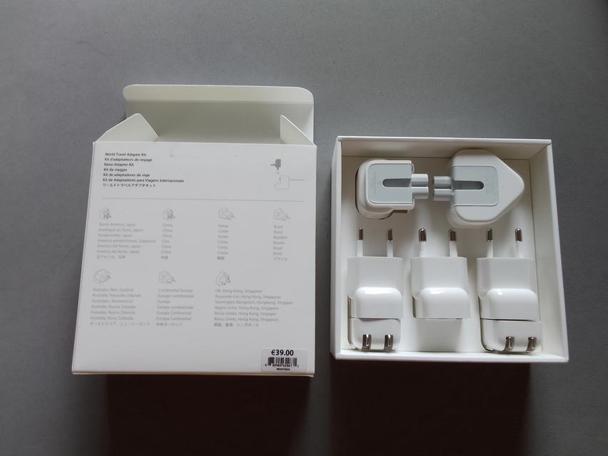 สภาพใหม่! หัวชาร์จเปลี่ยนApple🍎สินค้าแท้ สำหรับเดินทางใช้ในตปท.