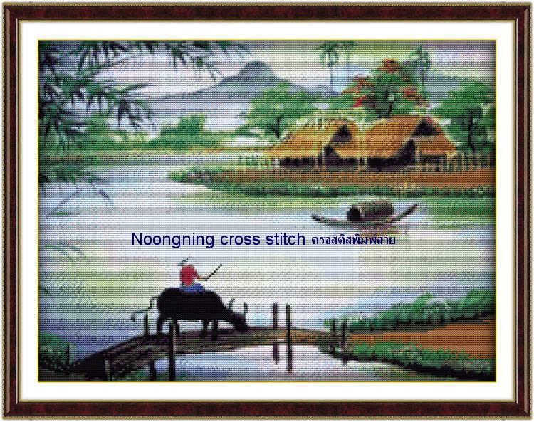 ร้าน Noongning Cross stitch ครอสติสพิมพ์ลาย จำหน่ายอุปกรณ์ครอสติส ภาพติดเพชร1585 10