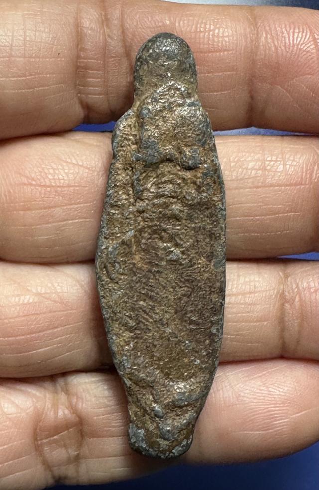 พระร่วงยืนสุโขทัย เนื้อชินเขียว 2