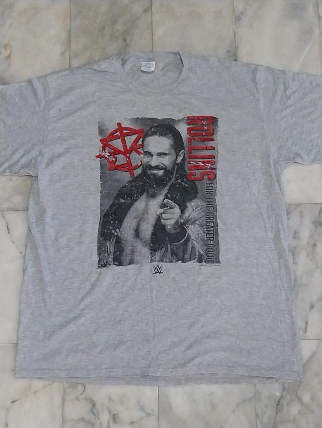 เสื้อยืดแขนสั้น แนวนักมวยปล้ำ(WWE) Seth Rollins For The Greater Good แท้ มือสอง สภาพดี ของพร้อมส่งครับ