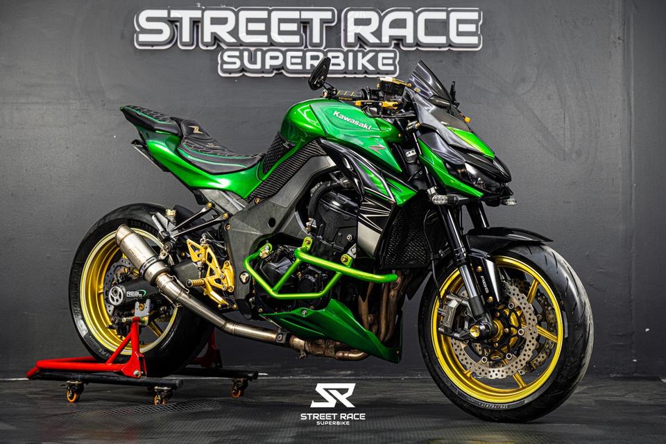KAWASAKI Z1000 2017 สีเขียวดำ ล้อทอง