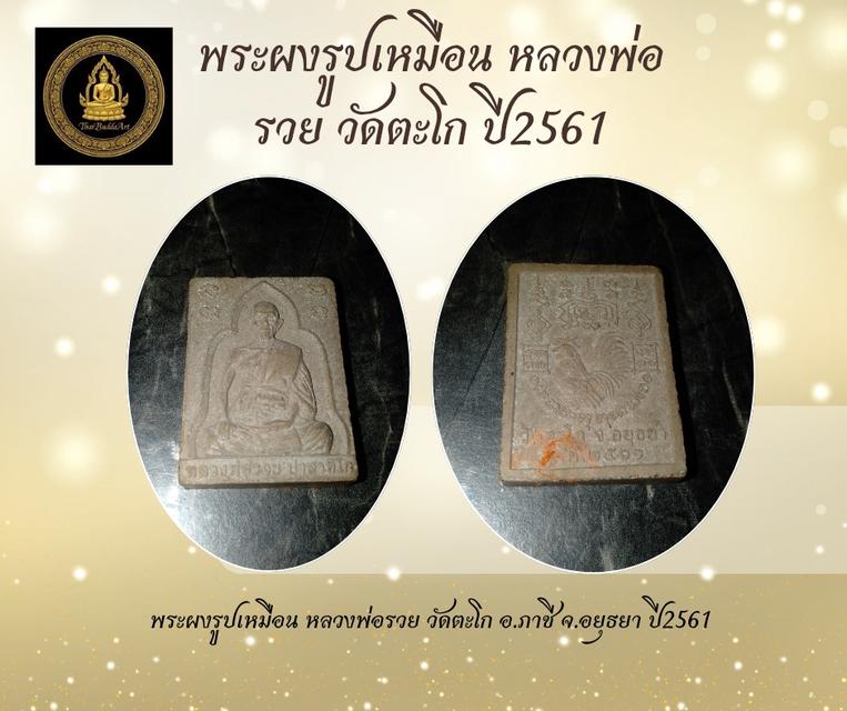 พระผงรูปเหมือน หลวงพ่อรวย วัดตะโก อ.ภาชี จ.อยุธยา ปี2561