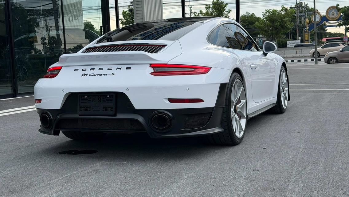 Porsche 911 Carrera S (991.2) 2017 แต่งเต็มสุด ตัวรถสีเหลือง wrap สีขาว รูปที่ 5