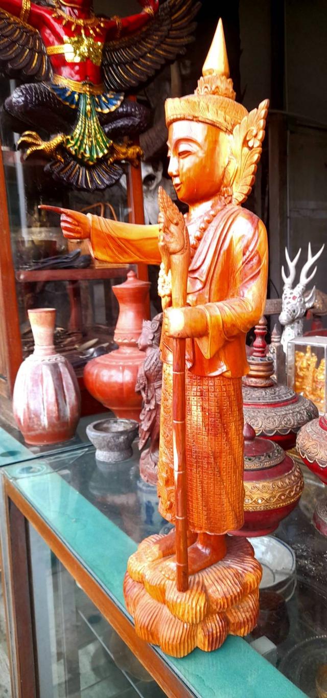 เทพทันใจไม้แกะ นัตโบ้โบ้จี้ องค์เทพทันใจ แกะสลัก