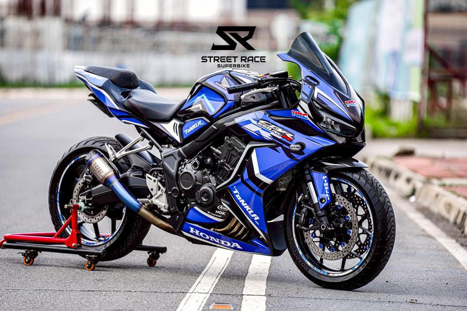 2023 Honda cbr650r ดำฟ้า รถปี 2023 รถสวย แต่งเยอะ 15