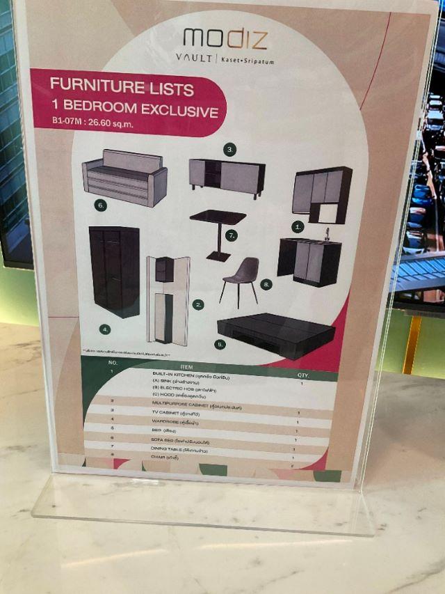 CM04371 ขายดาวน์ คอนโด โมดิซ วอลท์ เกษตร ศรีปทุม Modiz Vault Kaset Sripatum คอนโดมิเนียม ซอยพหลโยธิน 49/1 8