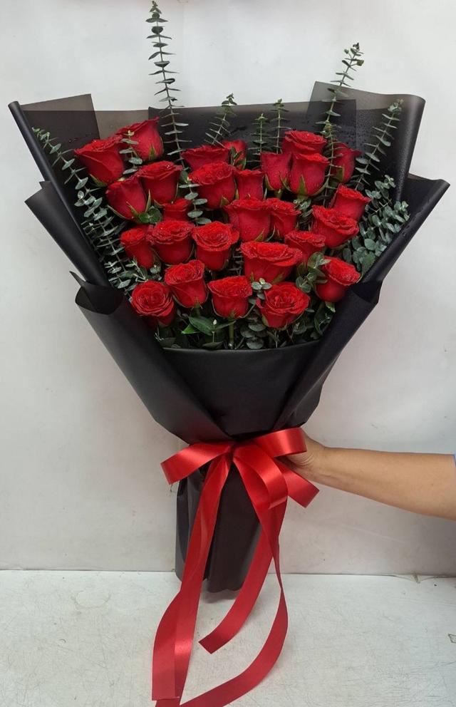 ช่อดอกไ/กระเช้าดอกไม้/แจกันดอกไม้/พวงหรีดดอกไม้/พวงหรีดพัดลมมีทั้งดอกไม้สด/ดอกไม้ประดิษฐ์ รูปที่ 13