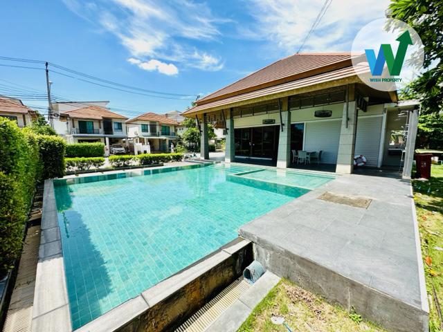 ขายบ้านเดี่ยวศรีนครินทร์ พฤกษาวิลล์ 57 พัฒนาการ 3 ห้องนอน 3 ที่จอดรถ เฟอร์นิเจอร์ครบพร้อมอยู่ ใกล้รถไฟฟ้า MRT ARL สนามบิน สวนหลวง ร.9 9
