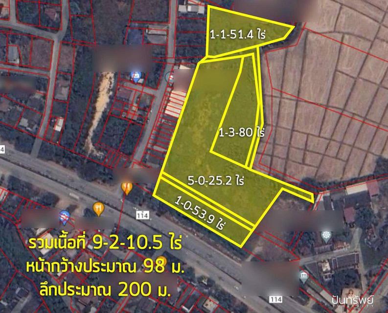 ขายที่ดิน ทำเลทอง ติดถนนใหญ่ เส้นเข้าเมืองลำพูน 6
