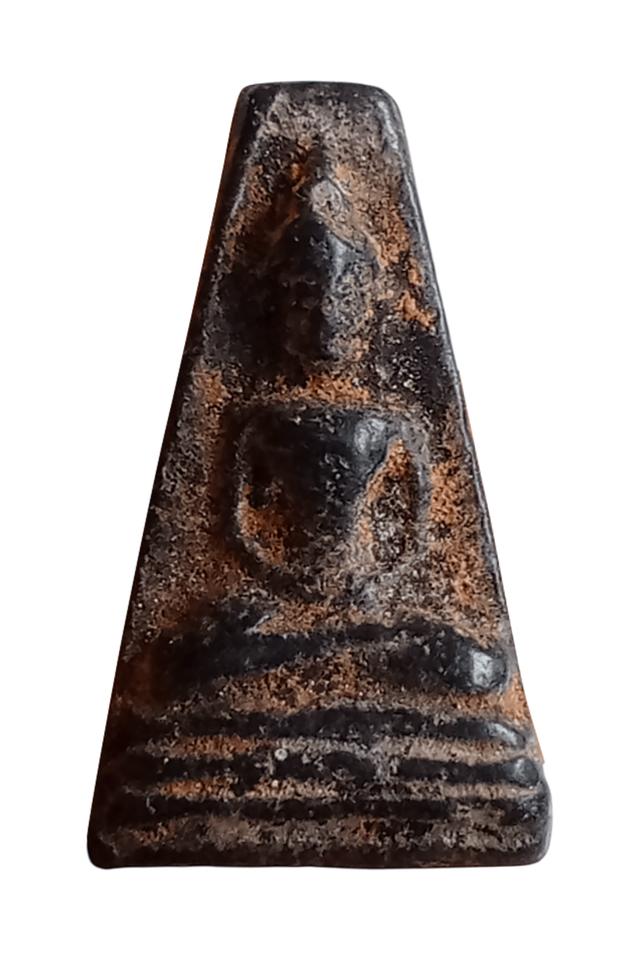 พระอู่ทองออกศึกพิมพ์​ผงสุพรรณหลังเจดีย์​เนื้อดำ