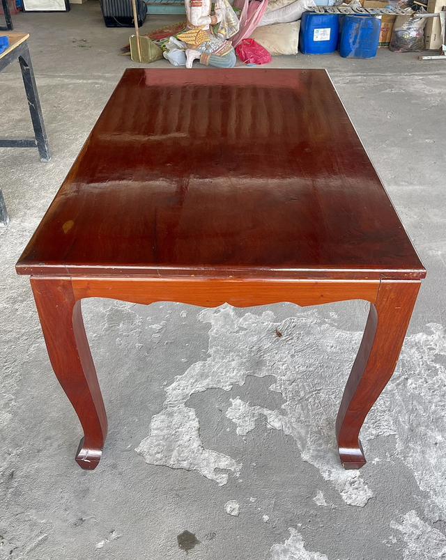 โต๊ะไม้ประดู่แผ่นเดียว โต๊ะรับประทานอาหาร ขนาดยาว150ซม 8