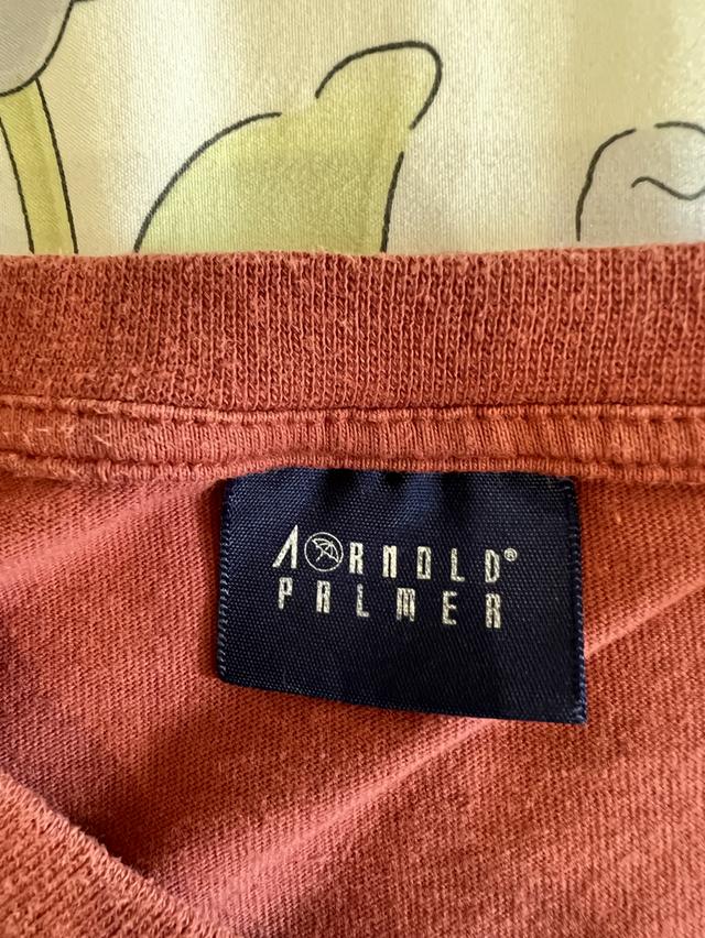 เสื้อแบรนด์ aornld palmer สีส้มพาสเทล 3