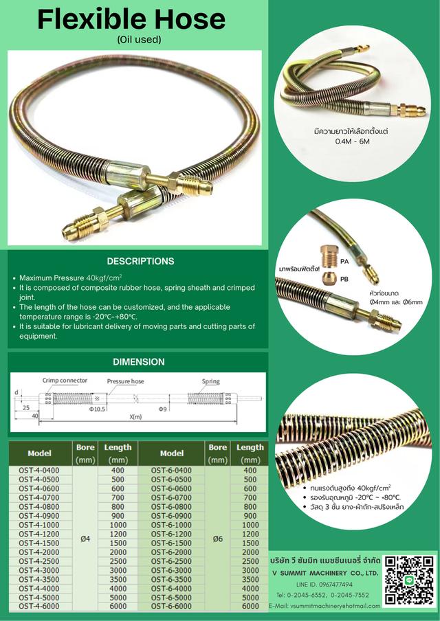 Manifold,B Type,Adjustable Distributor,ตัวแยกน้ำมัน,ตัวจ่ายน้ำมัน,หัวจ่าย จารบี จาระบี,แผงจ่ายน้ำมัน,แปรง,Brush,แปรงป้ายโซ่,YOKOHAMA,Flexible Hose 15