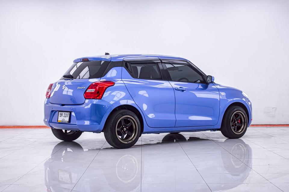 SUZUKI SWIFT 1.2 GL AT 2019 - ไมล์น้อยมือเดียว 45,000 (A+)Swift โฉมใหม่ สีฟ้าแต่งหล่อ ล้อซิ่ง ประหยัด 20 km/L รูปที่ 3