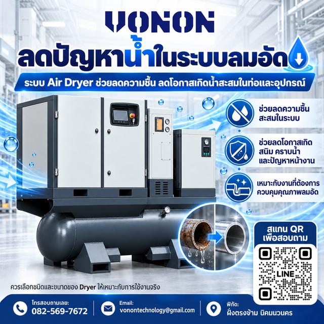 VONON เครื่องปั๊มลมอุตสาหกรรม 5 in 1 รูปที่ 5