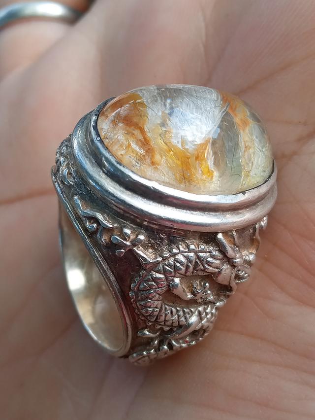 แหวนเงินแก้วโป่งข่าม