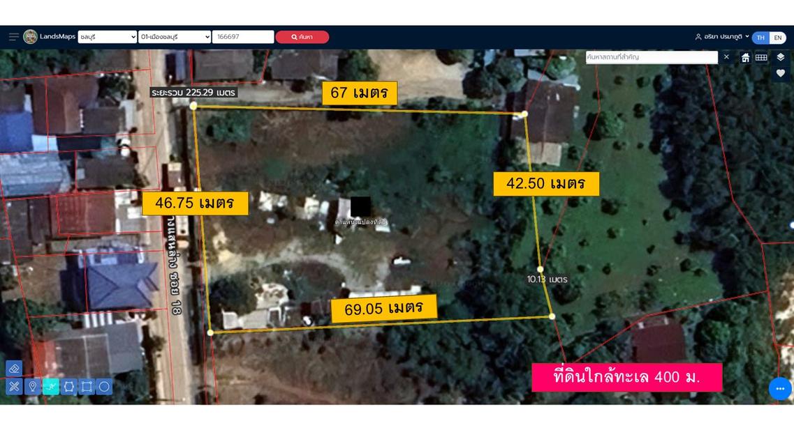 ขายที่ดินบางแสน ใกล้หาดวอนนภา 400 ม. | 732 ตร.วา | เหมาะทำพูลวิลล่า/โรงแรม 1