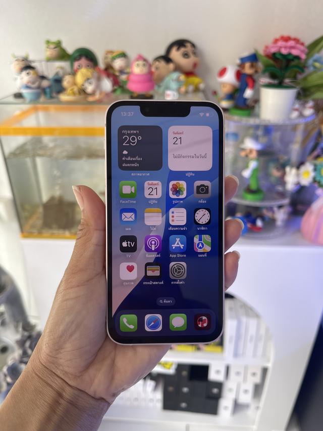 iphone 13mini 128gb เล็กพอดีมือ สีชมพู ไม่มีตำหนิ 12