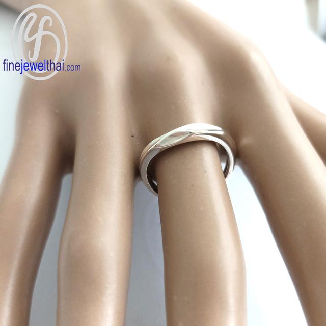 Finejewelthai แหวนเกลี้ยง แหวนเงินแท้ ดีไซน์เรียบหรู เหมาะสำหรับคู่รัก R128100 3