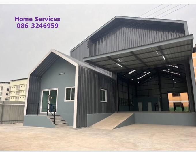 ให้เช่าโรงงาน/โกดัง สร้างใหม่ มีสำนักงาน ถ.พหลโยธิน ซ.นวนคร ปทุมธานี พื้นที่ 735 ตรม. โกดัง 345 ตรม. พื้นที่สีม่วง ไฟฟ้า 3 เฟส รถเทรลเลอร์เข้าได้ 7