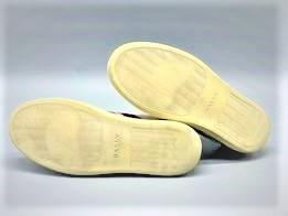 รองเท้า Bally Oriano men's red/white Striped Leather Low-Top Sneakers, Men’s 7