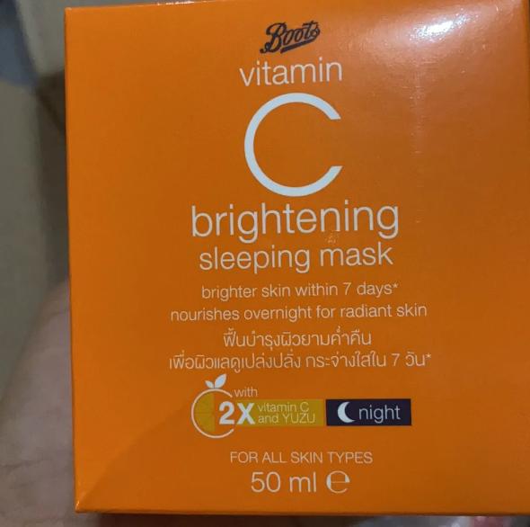 Boots Vitamin C Brightening Sleep Mask 2