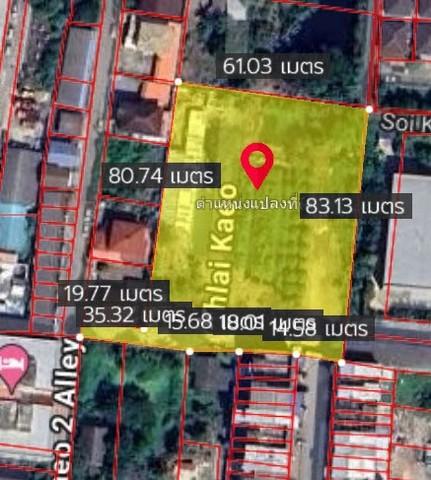 พื้นที่ดิน ที่ดินบางศรีเมือง จ.นนทบุรี 1324 sq.wa ใกล้กับ ห่างท่าเรือบางศรีเมือง 600 ม. ราคาถูกกว่าตลาด เป็นที่ดินทรงสี่ 1