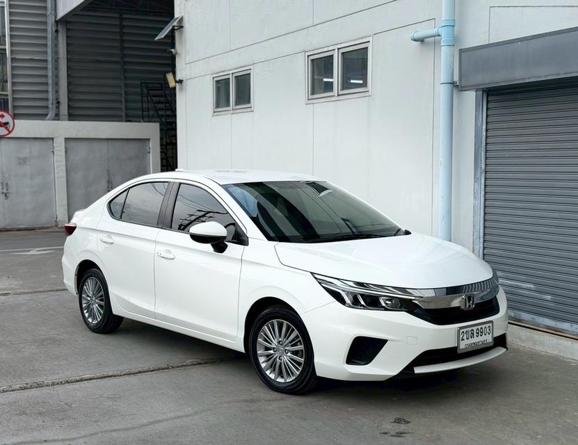  HONDA CITY 1.0V 2022 สีขาว เจ้าของมือเดียวป้ายแดง 