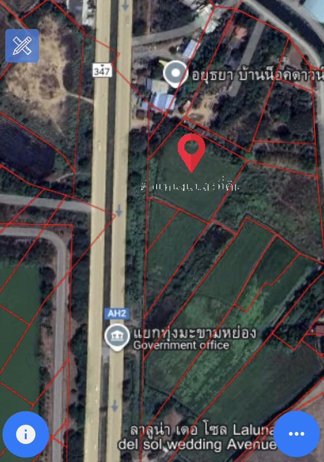 ขายแปลงที่ดินติดถนน หลัก ถ. ปทุมธานี-บางปะหัน สาย347 1