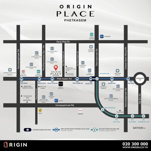 CM04434 ขายดาวน์ คอนโด ออริจิ้น เพลส เพชรเกษม Origin Place Phetkasem ถ.เพชรเกษม 14