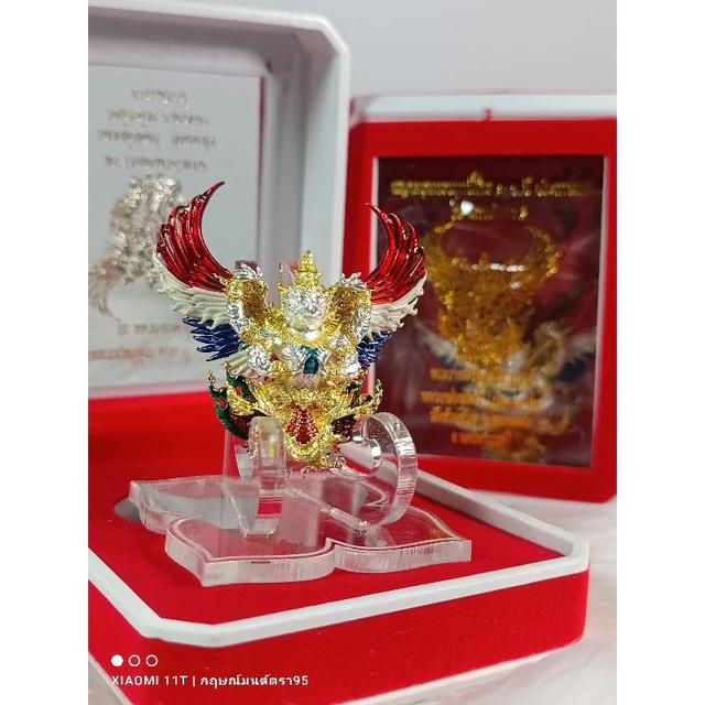 Garuda of Supreme Power – “Maha-Amnaj 2” Edition (100-Year Blessing)  Sacred Silver-Gilded Amulet from Luang Pho Phat 10