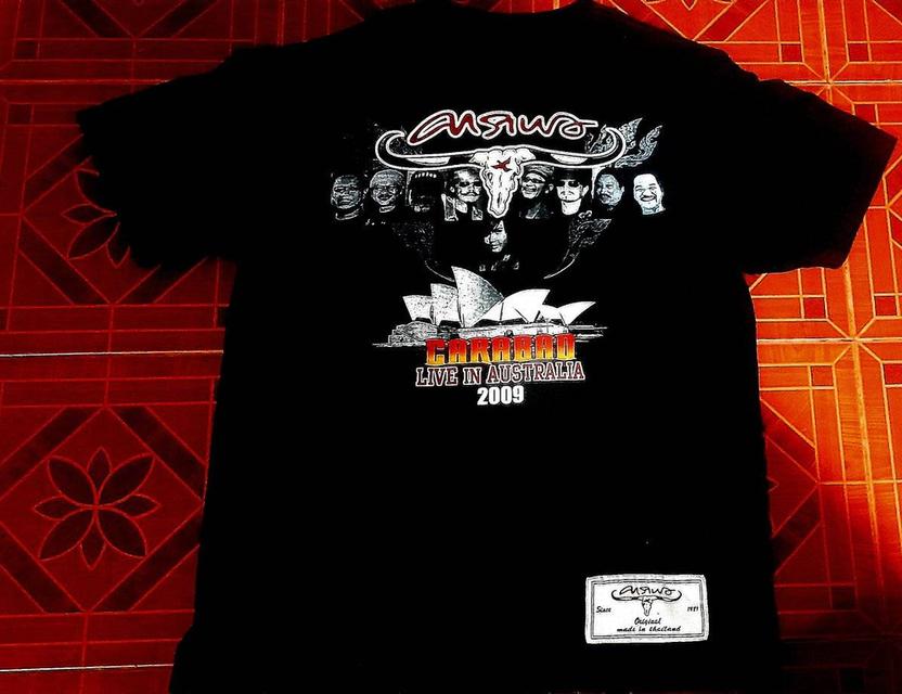 เสื้อยืดวินเทจ Carabao Live in Australia