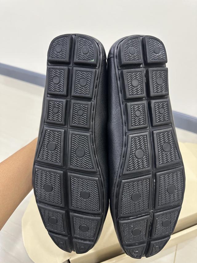 รองเท้าหนัง loafer สีดำ มือ2 4