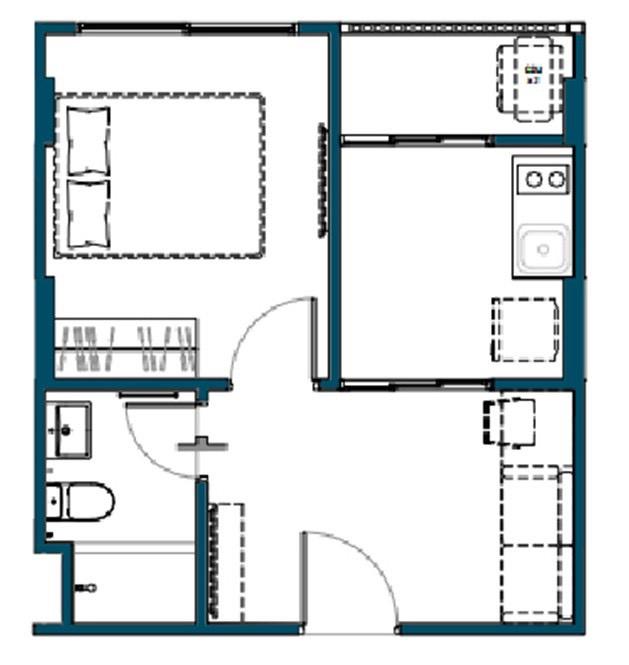 คอนโดชีวาทัย ฮอลล์มาร์ค เอกมัย-รามอินทรา 1 Bed Exclusive 14