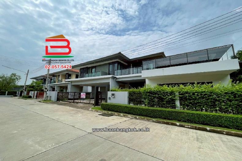 บ้านเดี่ยว 2 ชั้น หลังมุม หมู่บ้าน เศรษฐสิริ วงแหวน-ลำลูกกา เนื้อที่ 91.9 ตรว. ถ.ลำลูกกา ต.บึงคำพร้อย อ.ลำลูกกา จ.ปทุมธานี 1