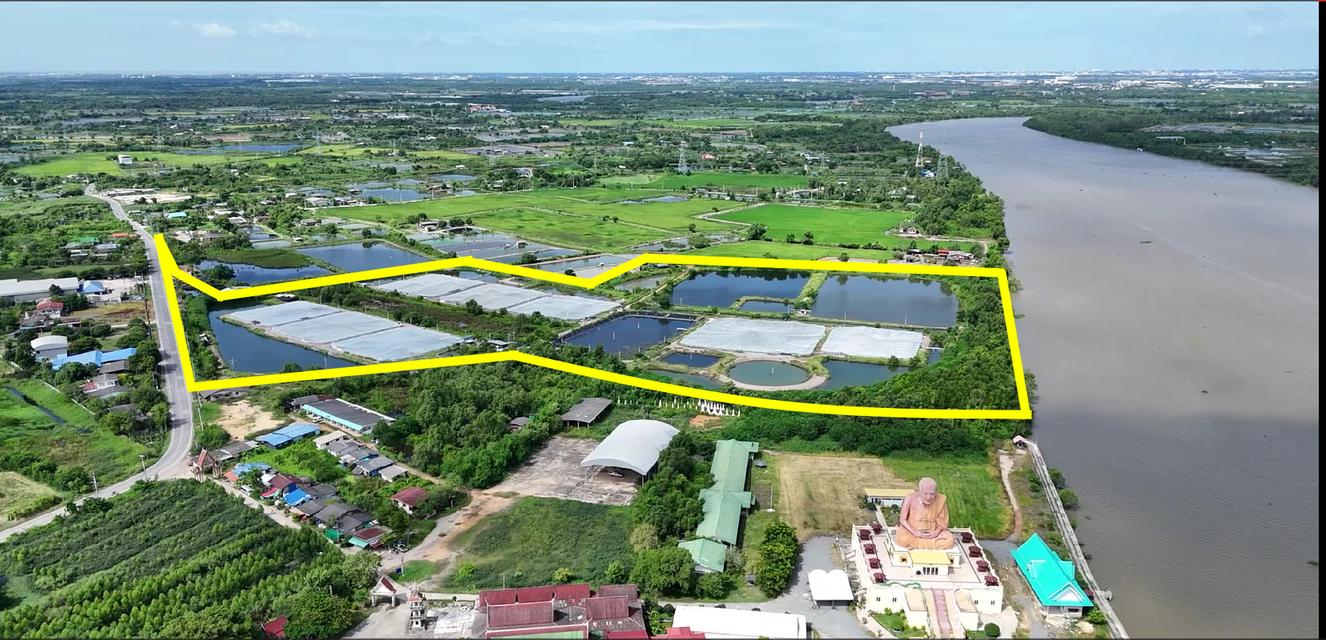 ขายที่ดินติดแม่น้ำบางปะกง 69 ไร่ ตรงข้ามท่าเรือบ้านโพธิ์ ต.บ้านโพธิ์ อ.บ้านโพธิ์ จ.ฉะเชิงเทรา